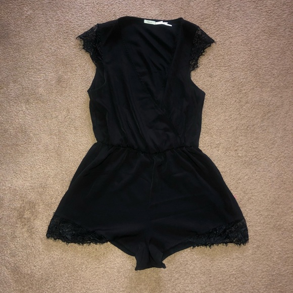Kimchi Blue Other - Black Lace Romper
